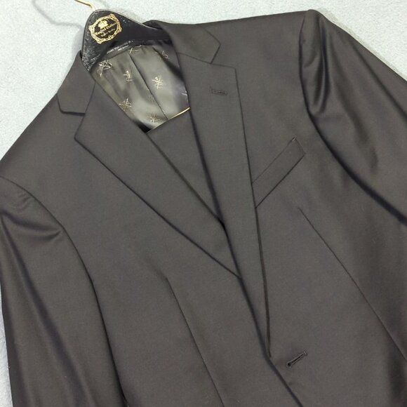 John Varvatos Suit Men's 38R Black Wool Bleecker Slim Fit 2 Piece
